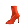 designer Boots 2021 Women Sexy Peep Toe Ankle Woman Fashion Zip High Heels Female Big Size 43 Ladies Autumn Pumps Women's Shoes