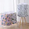 Cube Folding Large Capacity Laundry Basket Dirty Clothes Toy Quilt Storage Box Drawstring Bag Organizer Bucket Bin Picnic Baskets Stand Handle Dust Proof JY0598