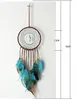 Sonho Captura de Penas Tassel Turquesa Vento Chimes Janela Wall Pendurado Indiano Casa Decoração Decoração