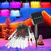 4.8M 20 LED Bubble Icicle Fairy String Light Solar Power Christmas Party Lamp - Multicolor