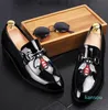 mens shoes Embroidery casual leather luxury designer social driving brand adult fashion dress moccasins men loafers