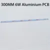 Perles légères LED PCB 140 mm 300 mm 3/6 / 12W Plaque en aluminium 1/3 / 5 W