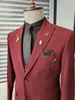 2021 Black Wedding Tuxedos Custom Made Groom Wear for Slim Fit Business Dress Suits عشاء حفلة موسيقية بالإضافة إلى حجم 3 صور setja297z