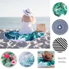 Asciugamano da spiaggia rotondo da 150 cm Summer BeachTassel Tapestry per adulti Bandiera geometrica Nuoto Prendere il sole Grandi teli da mare insieme Designer new