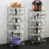 Estantes organizadores de cocina, maceta para suelo, lavabo, lavabo, utensilios de cocina, accesorios, estante 210705