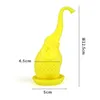 Tea Tools Coffee Drinkware Dining & Bar Teapot Cute Elephant Silicone Infuser Filter Teapot