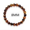 Bijoux Modu 8mm Pierre Rouge Agate Vert Dongling Turkuaz Kraliyet Kristal Bilezik Hommes ET Femmes Modu Energybrac