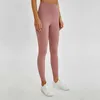 Pantalon de yoga pour femmes, matériel nu, L-85, couleur unie, vêtements de sport, Leggings, taille haute, élastique, Fitness, collants globaux d'entraînement lululemen womens lululemen jupe