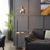 Draadloze opladen vloerlamp met massief houten lade moderne luxe woonkamer slaapkamer sofa E27 lezen staande lichten zwart marmeren basis