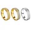 Wedding Rings Men Stainless Steel Matte Finger Gold Silver Color Carved Male Casual Engagemen Band Jewelry Boyfriend GiftWedding