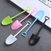 100pcs/pack Plastic Disposable Mini Shovel Spoon Ice Cream Cake Scoop Dessert Yogurt Sundae cheese Spoons pudding Shovels PAD11625