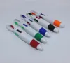 متعدد الألوان حالة جلدية 4-لون تسلق الجبال مشبك البلاستيك متعدد الألوان الكرة نقطة القلم متجمد قلم المياه محايد بالجملة