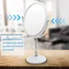 Staand Draagbare Dubbelzijdige Retro Mirror + 360 ° Swivel Compact Afneembare Bling Desk ijdelheidspiegel voor reizen