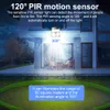 436 LED Solar Lamp Pir Motion Sensor Gall Light في الهواء الطلق مصابيح أمان مقاومة للماء مصابيح الأضواء لزينة الحديقة