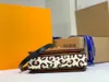 Mode av högsta kvalitet lyxdesigner Bag Classic Leopard Shoulder Bags Purse Handväska Läderplånbok Kvinna Koppling Tote Messenger Purses Free Ship