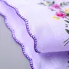 100% algodão toalhas de algodão toalhas cortador senhoras lençilho floral lenço decoração pano guardanapo artesanato vintage hanky oman casamento presente
