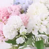 Flores decorativas grinaldas flores artificiais frescas coloridas pequenas alças segurando hydrangea casa casamento interior el escritório natal decora