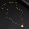 Collane in acciaio inossidabile Cristallo zircone Ciondolo con serratura a cuore Collare a catena Collana di moda per donne Uomini Gioielli Party Girl Regali G1206