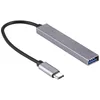 USB-typ C Hub Typ C till 4 USB 2.0 Hög överföringsadapter Ingen drivrutin krävs USB-C Splitter OTG-kabel