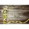 Party Decoration Antique Wooden Board Backdrop Yellow Floral Ribbon Background Birthday Wedding Holiday Po Booth Studio Props