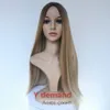Biondo Ombre lungo dritto pieno come parrucche di capelli umani per donne nere Capelli brasiliani Moda Beautyfactory diretta