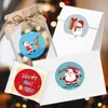 8 Designs 1 Inch Christmas Theme Seal Labels Stickers For DIY Gift Baking Package Envelope Stationery Decoration 500pcs