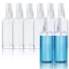 Bottiglie spray portatili per nebulizzazione fine Bottiglie di plastica da 2 once/60 ml Contenitori da viaggio vuoti trasparenti riutilizzabili per cosmetici