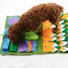 Dog Snuffle Pet Cat Slow Feeding Puzzle Leak Food Training Nosework Blanket Activity Mat for Foraging Skill 657 V2