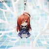 새로운 Konosuba 열쇠 고리 여자 Anime Megumin Aqua Darkness Yunyun Kazuma Arcylic 열쇠 고리 쥬얼리 For Kids Gifts Metal Chaveio