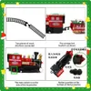 Boże Narodzenie elektryczne kolejowe po pociągu z zabawkami