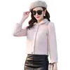 Winter Jacket Women Gold Mink Woolen Cloth Ladies Thick Autumn And Short Coat 210427