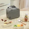 Aufbewahrungstaschen Tragbare Lunchtasche Thermoisolierte Box Tote Cooler Handtasche Frauen Büro Schule Praktisches Essen