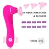 NXY Vibrators Vibrador y Succionador De Cltoris 2 En 1 Para Mujeres Juguete Estimulador Sexual l Punto G Consolador Vibrador 10 Modos Vibracin 220110