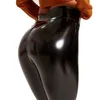 NORMOV Women Shiny Leather Leggings Black Slim High Waist Pants Legins Push Up Fashion Sexy Jeggings 210925