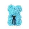 Rose Teddy Bear Fiori di sapone artificiale per le madri Regalo Fidanzata Anniversario Natale San Valentino Regalo di compleanno FWE9440