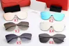 Hochwertige klassische Piloten-Sonnenbrille, Designermarke, Herren- und Damen-Sonnenbrille, Glasbrille, ovale Rahmen, randlose Gläser mit Box wx44