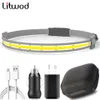 V91 Sensor COB Led Headlamp Built-in Battery Rechargeable Headlight Head Lamp Lighting for Camping Working