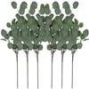 Couronnes de fleurs décoratives feuille artificielle Dollar vert feuilles d'eucalyptus vacances noël pour la maison de fête de mariage