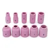 55PCS Kit di accessori per torcia per saldatura TIG Ugello in allumina Stubby Gas Lens 10 Pyrex Cup per WP-17/18/26