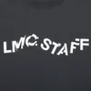 T-shirt à manches courtes et col rond pour homme, hanche électrique, LMC STAFF 20FW, tous les employés, impression tourbillon, ample, 2021