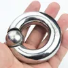 5 tamanhos de aço inoxidável cockrings escrotum pingente testículos bloqueio anel de retenção anéis testicular bondage laço brinquedos sexuais para homens bb2-132