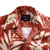 Mäns sommar Hawaiian Shirt Casual Printing Hong Kong Style Loose Short Sleeve T-shirts