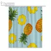 Douche gordijnen nyaa schattige ananas collect cartoon doodle waterdicht polyester stof badkamer voor huisdecoratie