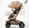 Barnvagn kan sitta och ligga lätt vikar högt landskapschocker absorption tvåvägs nyfödda barn baby249y kostym mjuk high-end designer