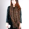 6pcs Pop Fashion Women Leopard Print мягкая платца муслиновая шарф оберт