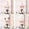 4 Style Dekoracja choinek Wisior Święty Święty Święto Snowman Elk Reindeer Wiszący Plush Doll Ornaments Xmas Home Decor