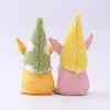 Paashaas Gnome Handgemaakte Zweedse Tomte Rabbit Pluche Speelgoed Doll Ornamenten Vakantie Home Party Decoratie Kinderen Pasen Gift RRB12663