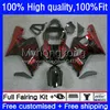 Red flames Injection Mold Fairings For SUZUKI GSX-R750 K4 750CC GSXR600 GSXR-750 04-05 20No.18 GSX-R600 GSXR 600 750 CC 04 05 600CC GSXR-600 GSXR750 2004 2005 OEM Bodys