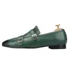 Cow Leather Men's Casual Dress Shoes Handcraft Multicolor Genuine Leather Man Loafers Plus size Male Smoking Slippers