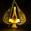 Nuovo LED Ricaricabile Ace of Spade Bottle Presenter Champagne Display Bar Vetrina per Night Club Party Lounge Disco Decorazione